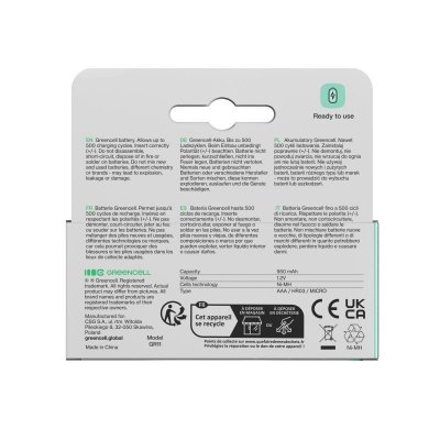 Akumulatorki paluszki 8xAAA HR03 950mAh