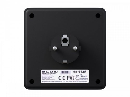 Rozgałęźnik R-20 PR 2-GNIAZDA + 2USB + USB-C czarny