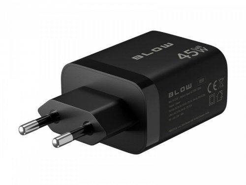 Ładowarka sieciowa gniazdo USB + USB-C PD 45W + kabel