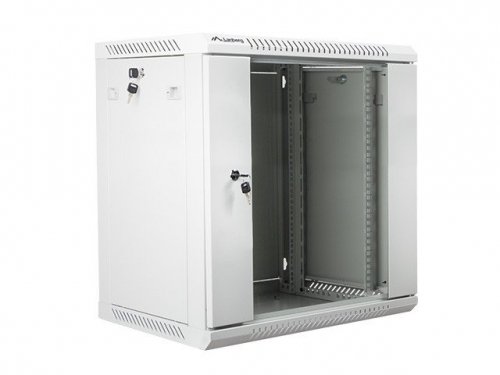 Lanberg Szafa instalacyjna wisząca 19&#039;&#039; 12U 600X450mm szara (drzwi       szklane)