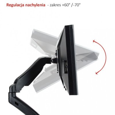 ART Uchwyt biurkowy na sprężynie gazowej do 1 monitora LCD/LED 13-27&quot;            L-11GD