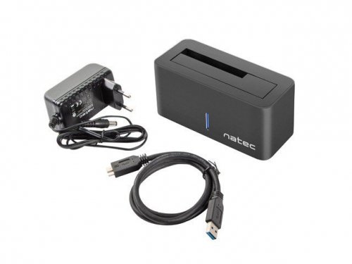 Natec Stacja dokująca HDD Kangaroo SATA 2.5&#039;&#039;+3.5&#039;&#039; USB 3.0 + zasilacz