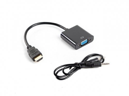 Lanberg Adapter HDMI-A (M) -&gt; VGA (F) + audio na kablu