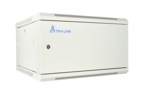 Extralink Szafka wisząca rack 6U 600x600 szara metalowe drzwi