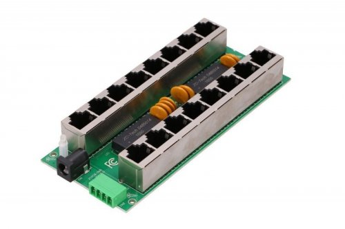 Extralink PoE Injector 8 portów Gigabit