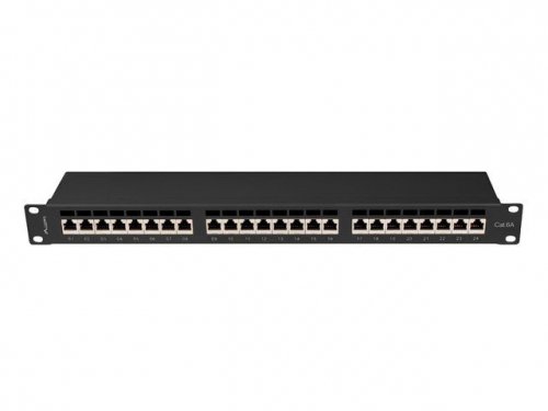 Lanberg Patchpanel 24 port 1U KAT6A EK. PPSA-1024-B Czarny