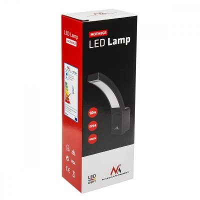 Lampa LED ścienna elewacyjna 10W MCE343 GR