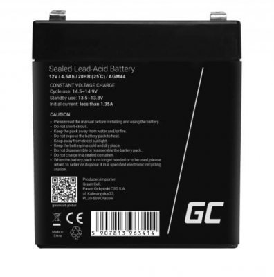 Green Cell Akumulator AGM VRLA 12V 4.5Ah