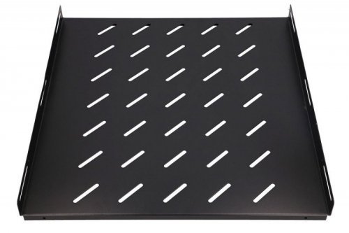 Extralink Półka 1U 500 mm czarna 19 cali