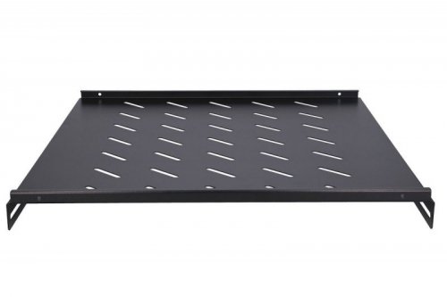 Extralink Półka 1U 500 mm czarna 19 cali