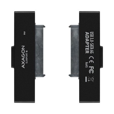 AXAGON ADSA-1S6 Adapter USB 3.0 - SATA 6G do szybkiego przyłączenia 2.5&quot; SSD/HDD, z pudełkiem