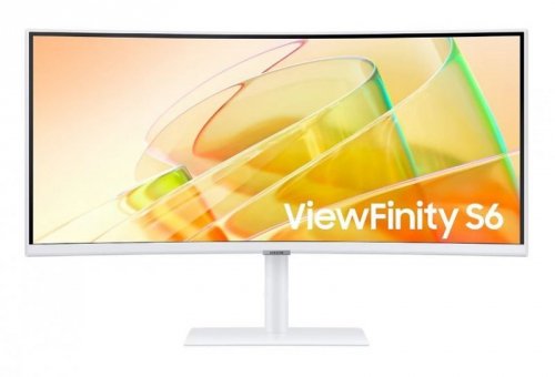 Samsung Monitor 34 cale ViewFinity S65CT VA 3440x1440 UWQHD 21:9 1xHDMI 1xDP 2xTB 4.0(90W/15W) 3xUSB 3.0 LAN 5ms 100Hz HAS gł. z
