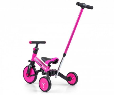 Milly Mally Rowerek Ride On - Bike 4w1 OPTIMUS PLUS Pink