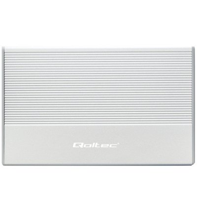 Qoltec Obudowa | Kieszeń na dysk SSD HDD 2.5 cala| SATA | USB 3.0 | Super  speed 5Gb/s | 2TB | Srebrna