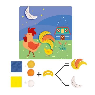ASKATO Zestaw Plastusiowe zabawy - Geometryczne kształty
