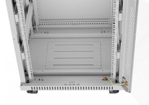 Lanberg Szafa stojąca rack 19 cali 15U 600X600 szara LCD flack pack