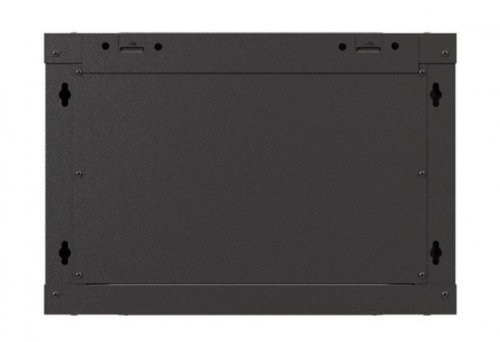 Lanberg Szafa instalacyjna rack wisząca 19" 6U 540x350 czarna drzwi  przeszklone ( flat pack)
