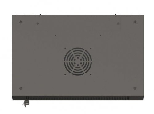 Lanberg Szafa instalacyjna rack wisząca 19" 6U 540x350 czarna drzwi  przeszklone ( flat pack)
