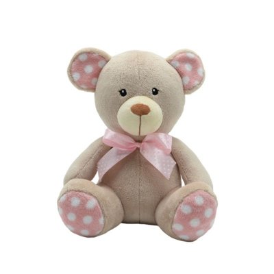 TULILO Maskotka Miś kropek beżowy 25 cm