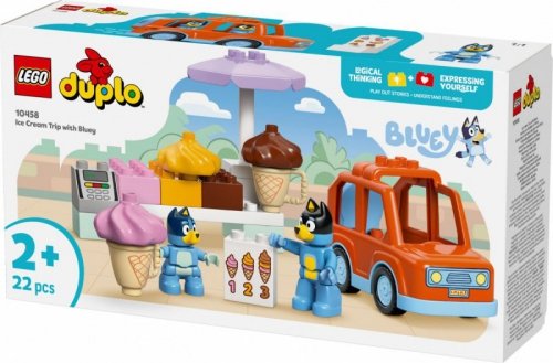 LEGO Klocki DUPLO Bluey 10458 Wyprawa po lody z Bluey
