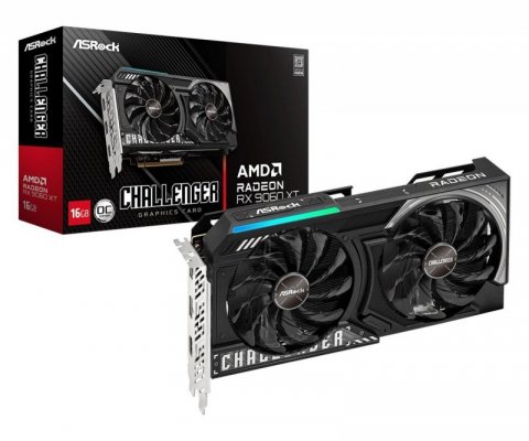 ASRock Karta graficzna Radeon RX 9060 XT CHALLENGER 16GB GDDR6 128bit 2DP/HDMI