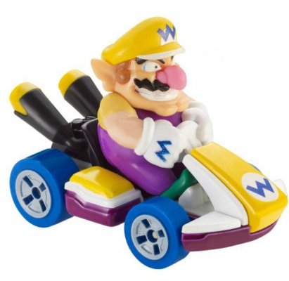 Hot Wheels Pojazd z figurką Mario Kart GBG32