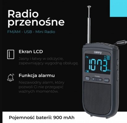 Camry Mini Radio przenoścne FM/AM CR1905