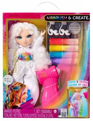 MGA Lalka Rainbow High Air Brush, Green Eyes