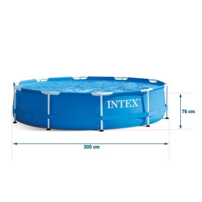Basen ogrodowy stelażowy 305 x 76 cm zestaw 2w1 INTEX 28200