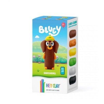 Hey Clay - Figurka Bluey Snickers + akces 5pak