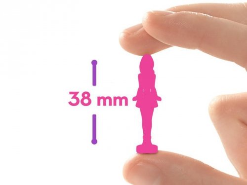 Mattel Mini Barbie Land LALKA niespodzianka w szmince Barbie lub Ken ZA6037