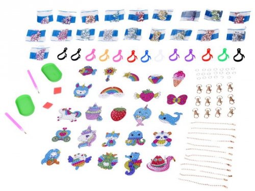 Zrób to sam DIY Bajkowa wyklejanka - HAFT diamentowy - breloczki ZA6021