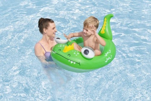 Ponton Zielony Dino 108x65cm Bestway