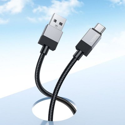 Kabel USB A do USB C Hoco 3A 1 m X110 czarny