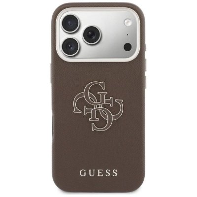 GUESS futerał do IPHONE 17 Pro GUHCP17L5PS4RGGW (PU FW Resin Logo) brązowy
