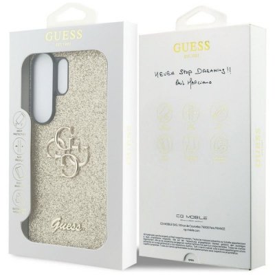 GUESS futerał do SAMSUNG S26 Ultra GUHCS26LHG4SGD (Fixed Glitter 4G Big Metal Logo) złoty