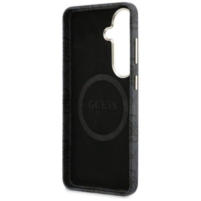 GUESS futerał do SAMSUNG S26 GUHMS26SP4GRMDEK (4G Rhinestone Round Logo MagSafe) czarny