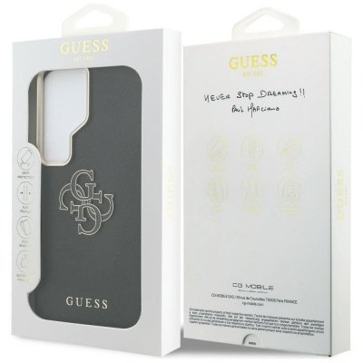 GUESS futerał do SAMSUNG S26 Ultra GUHCS26L5PS4RGGK (Grained Big 4G Metal Logo) czarny