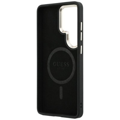 GUESS futerał do SAMSUNG S26 Ultra GUHMS26LP4MSEGCK (4G Embossed Ring MagSafe) czarny