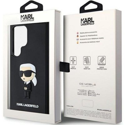 KARL LAGERFELD futerał do SAMSUNG S24 Ultra KLHCS24L3DRKINK (3D RUBBER IKONIK NFT) czarny