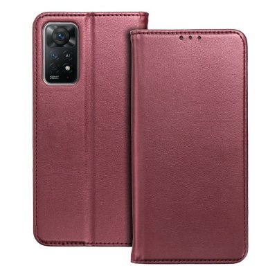 Etui z klapką na Xiaomi Redmi NOTE 14 5G Smart Magneto burgundowe