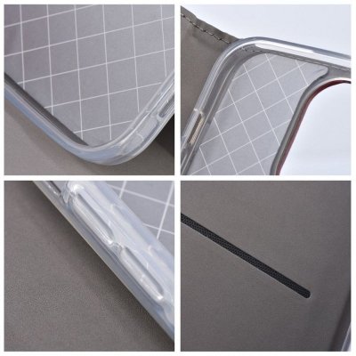 Etui z klapką na Xiaomi Redmi NOTE 14 5G Smart Magneto burgundowe