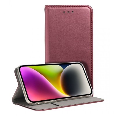 Etui z klapką na Xiaomi 15 Smart Magneto burgundowe