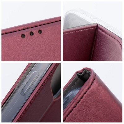 Etui z klapką na Oppo Reno 13 5G Smart Magneto burgundowe