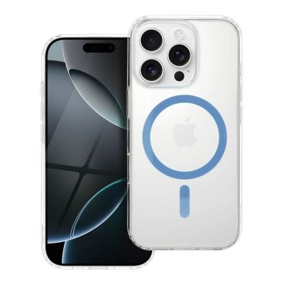 Etui na Samsung S25 PLUS Drop Glue Colorful Ring Mag Cover zgodny z MagSafe jasnoniebieskie