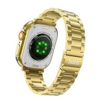 Smartwatch Hoco 1,96" TFT z funkcją rozmowy Y12 Ultra titanium złoty [EOL]