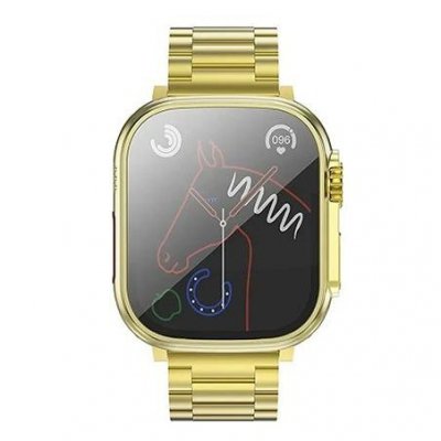 Smartwatch Hoco 1,96" TFT z funkcją rozmowy Y12 Ultra titanium złoty [EOL]