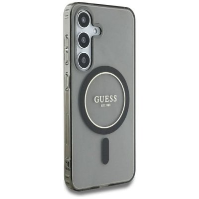 GUESS futerał do SAMSUNG S25 GUHMS25SHFGEREK (Magnetic IML Glitter Circle) czarny