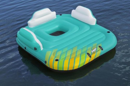 Dmuchana Wyspa do pływania 5-osobowa BESTWAY 291x265x83cm + Daszek + Siateczkowe Dno