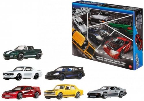 Hot Wheels Silver Japan 6PK